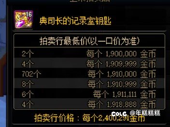 被拍卖的记录室钥匙吓到了1
