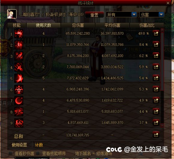 记录一下版本末期真实的五药伤害5