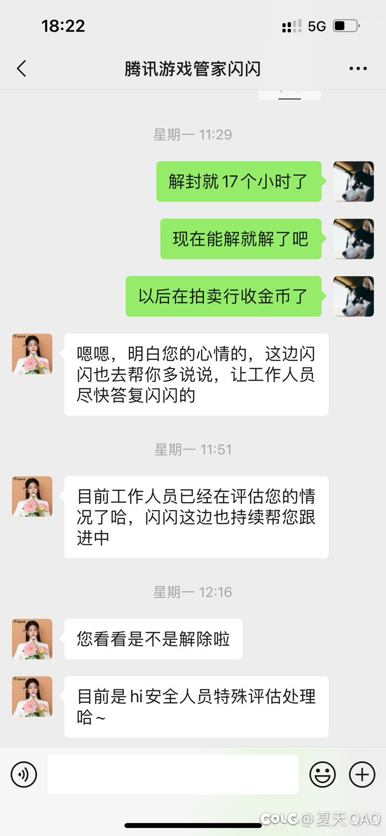 未央收朋友金币喜提3天小黑屋5