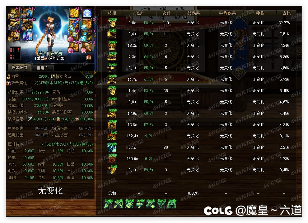 女弹药自用非无色搭配模板（打桩倾向）1