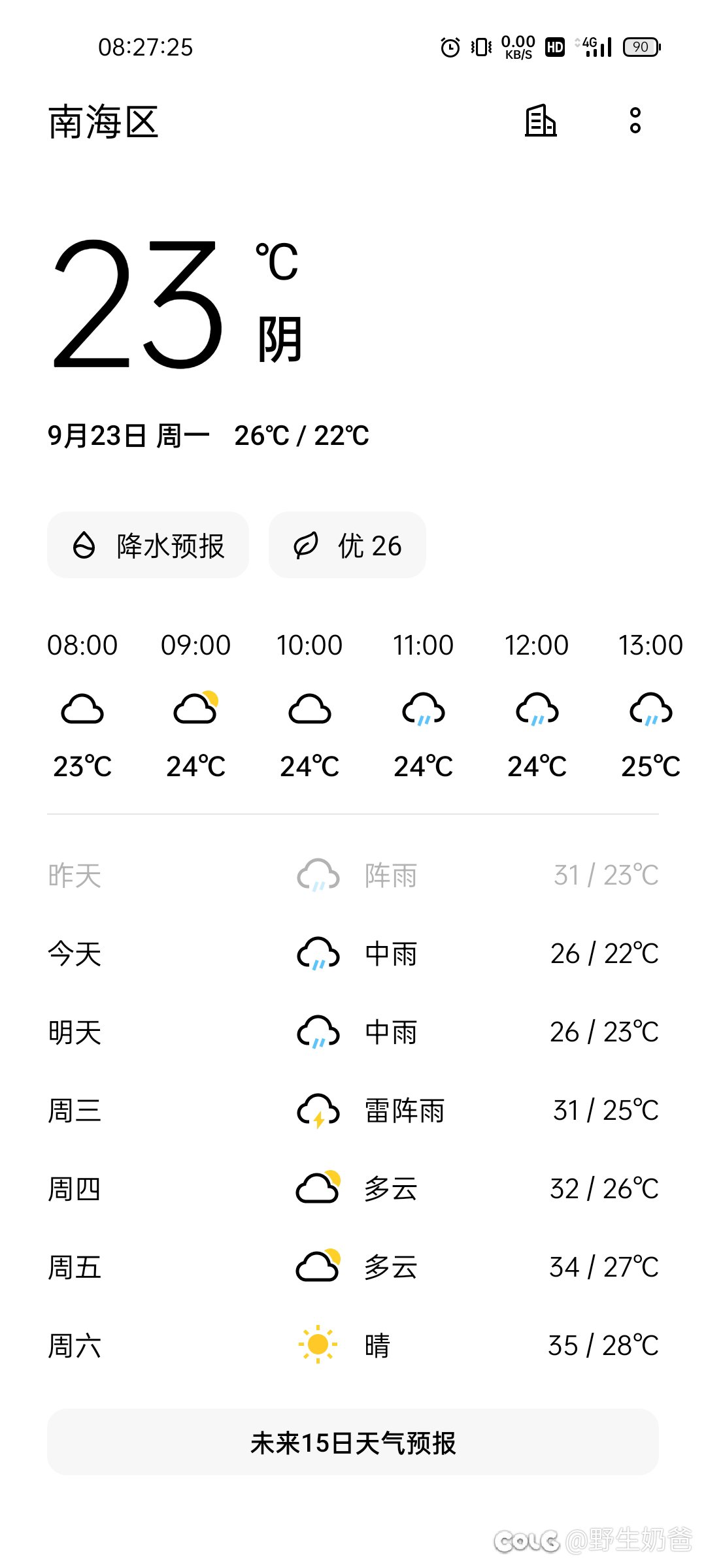 终于降温了，可惜只降了两天。。。1