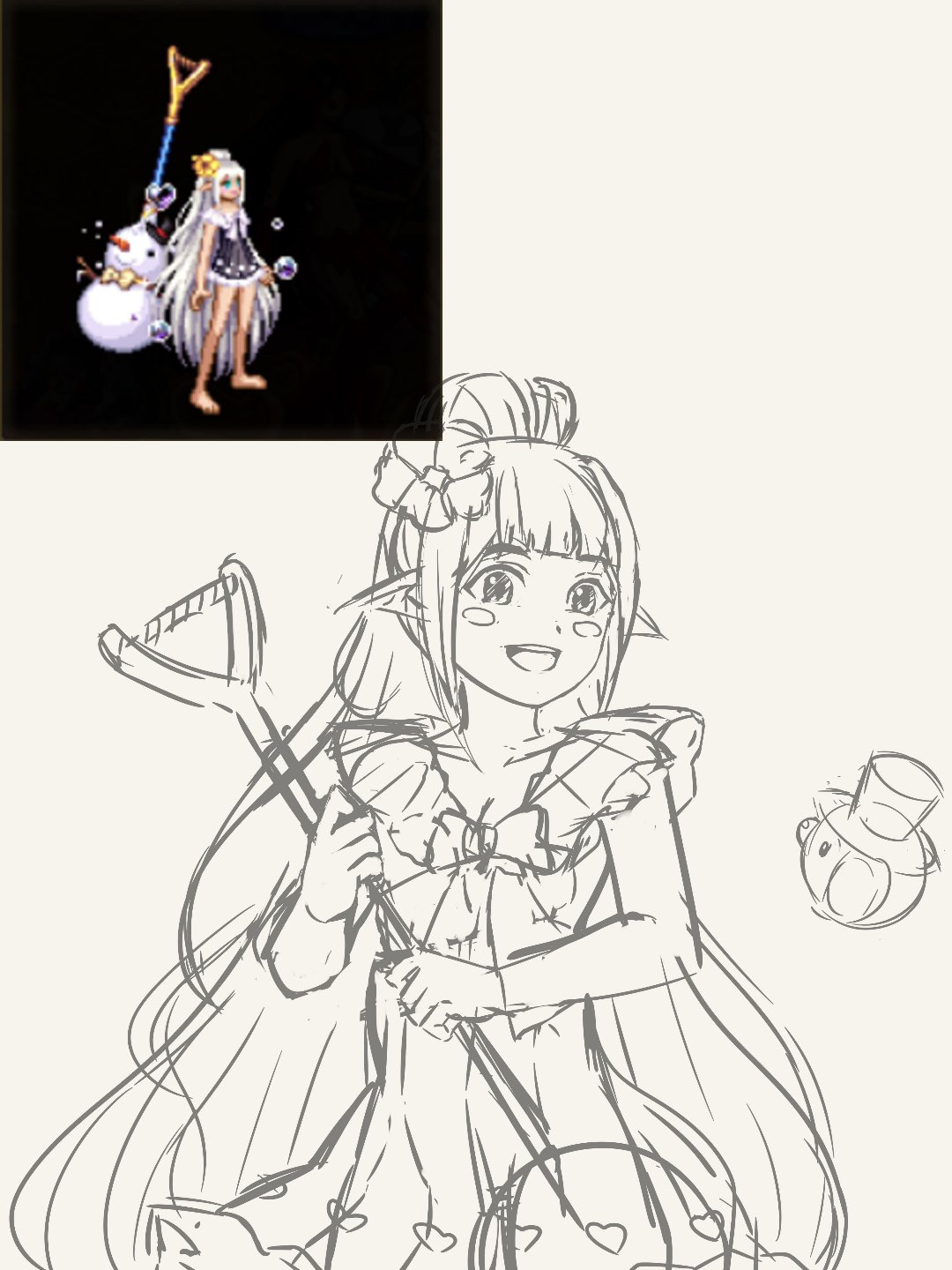 雪落千寒，想给自己何蒙库鲁兹立冰雕的冰霜雪人☃️1