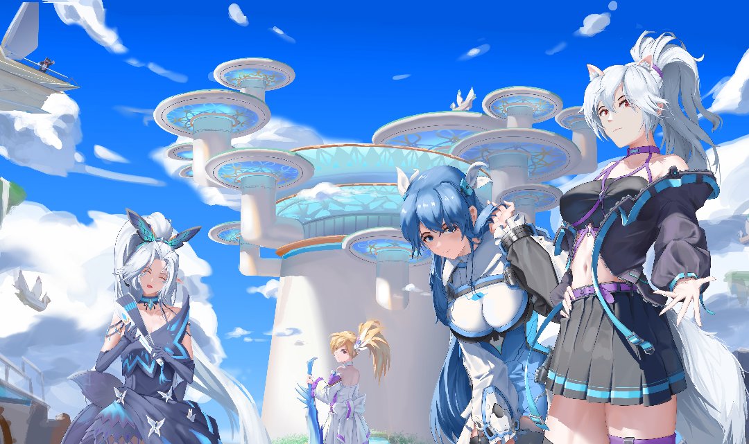 版本末期了，给角色们画了张全家福1