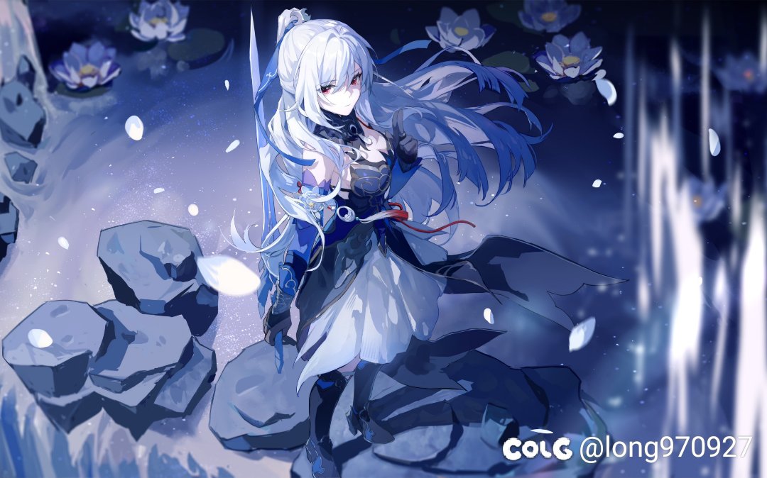 求女鬼剑COS星穹铁道的镜流搭配1