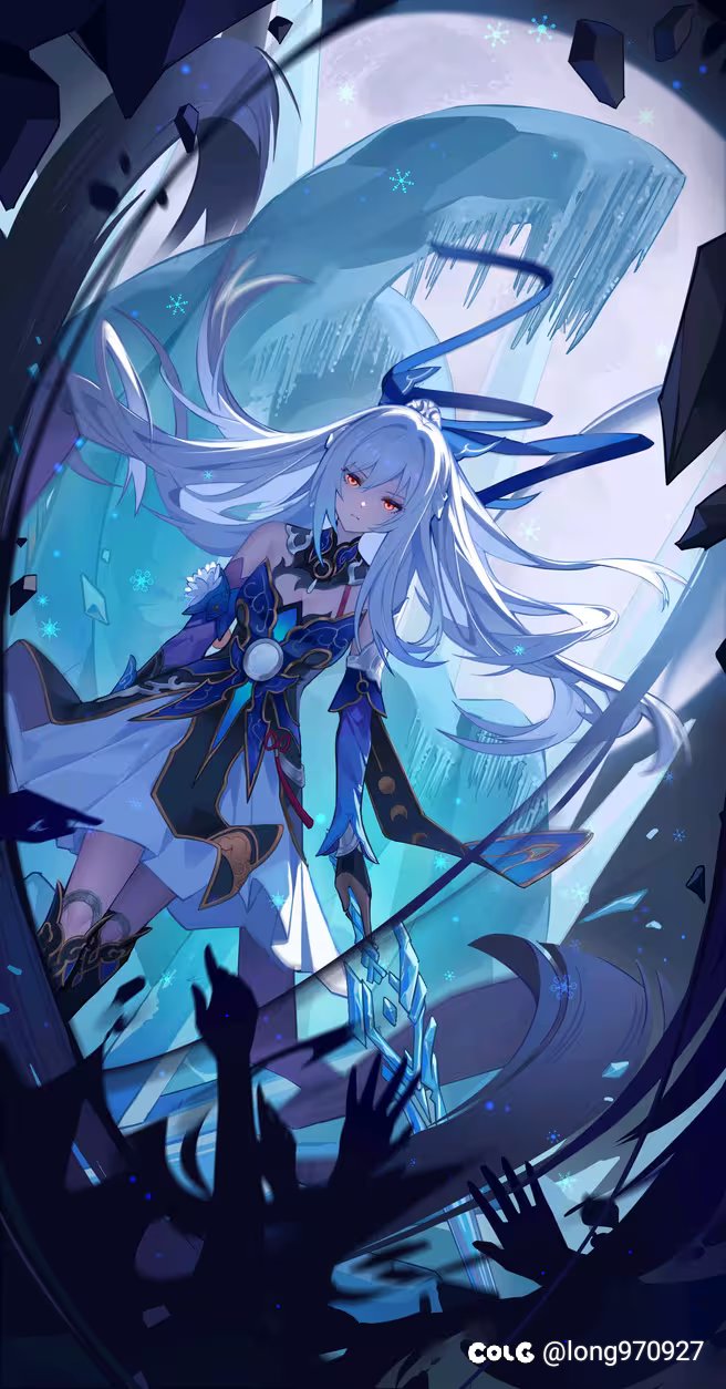 求女鬼剑COS星穹铁道的镜流搭配2