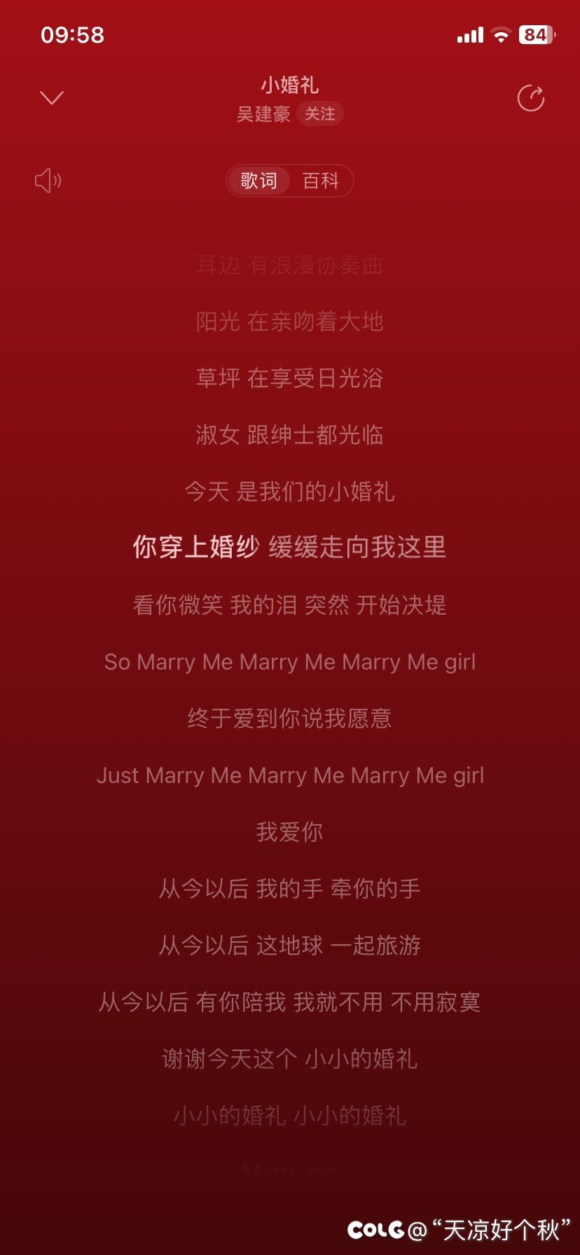 刚结婚那会儿最喜欢听的歌曲1