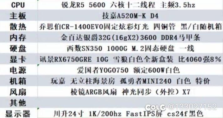 大佬们这个配置4.2贵了吗1