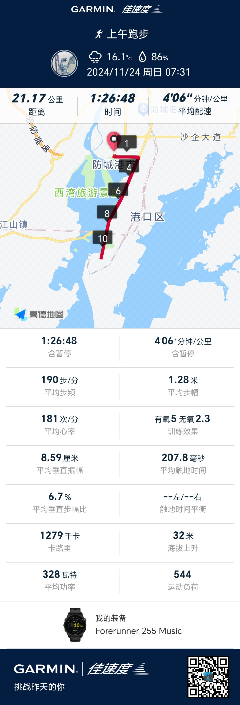 完成了我的第一个半马比赛2