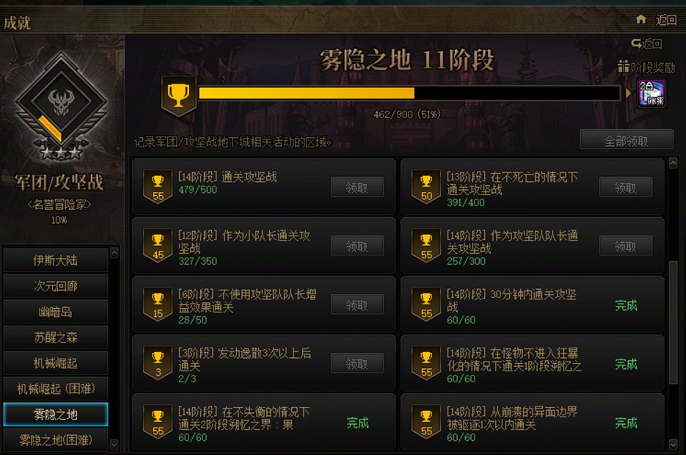 建议以后军团本也加个不死/不撤退通关统计1