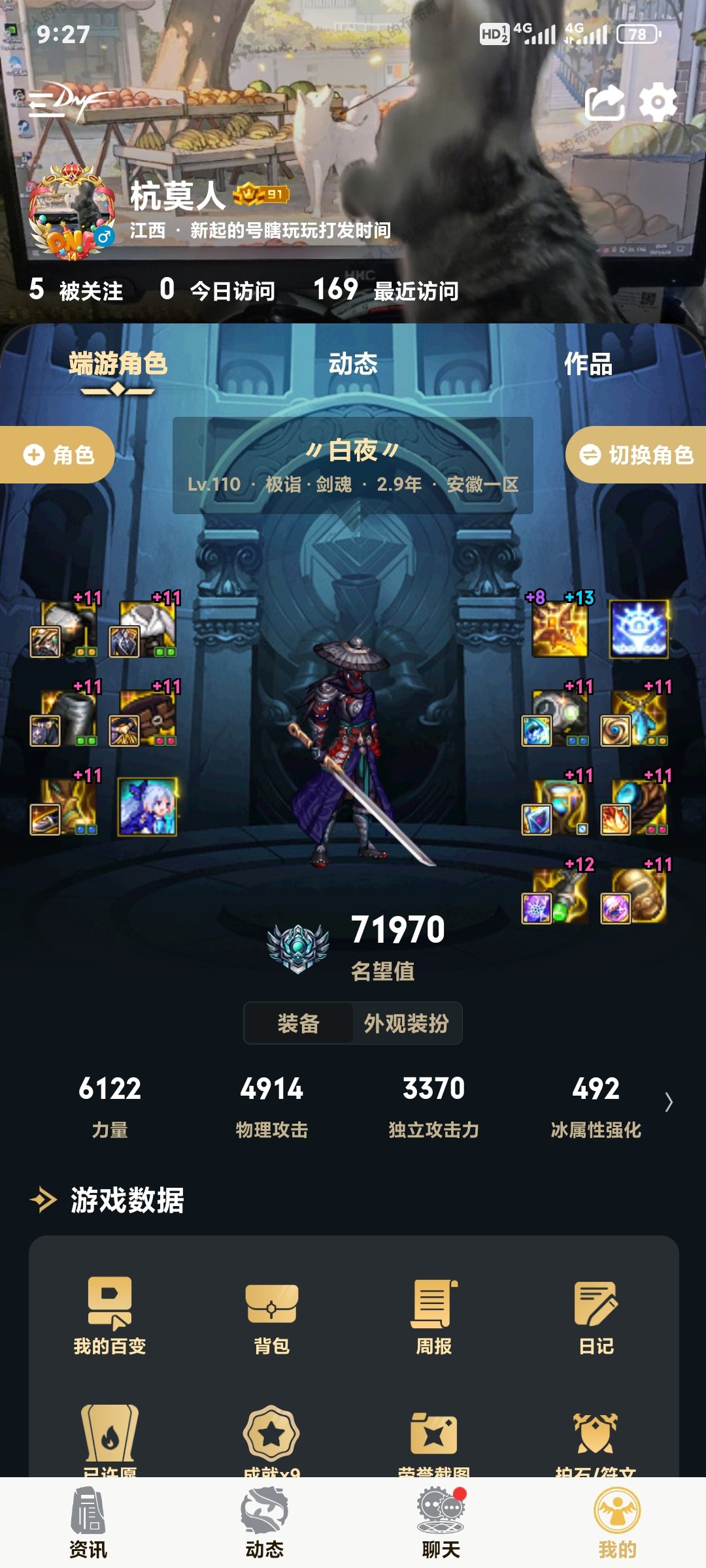 除了项链和耳环随缘竞拍右槽没升级其余拉满，玉不考虑我感觉已经到位了1