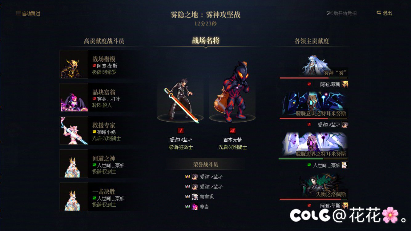 雾神普通6.7修罗仅差1%DPS干反超7.1红眼1