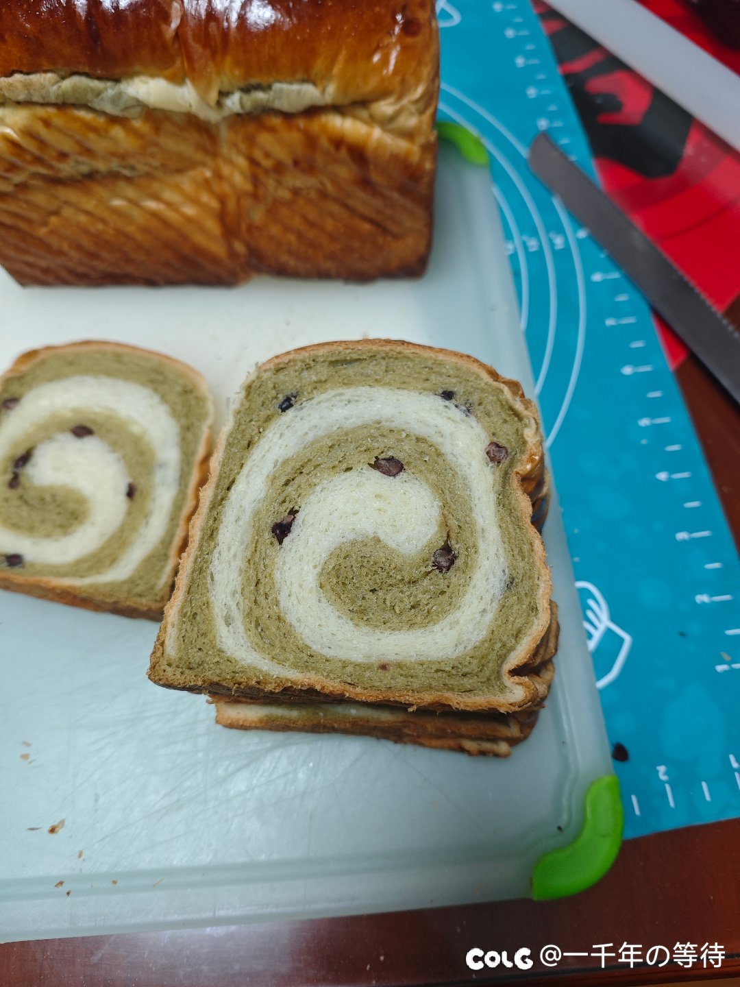 抹茶红豆吐司6