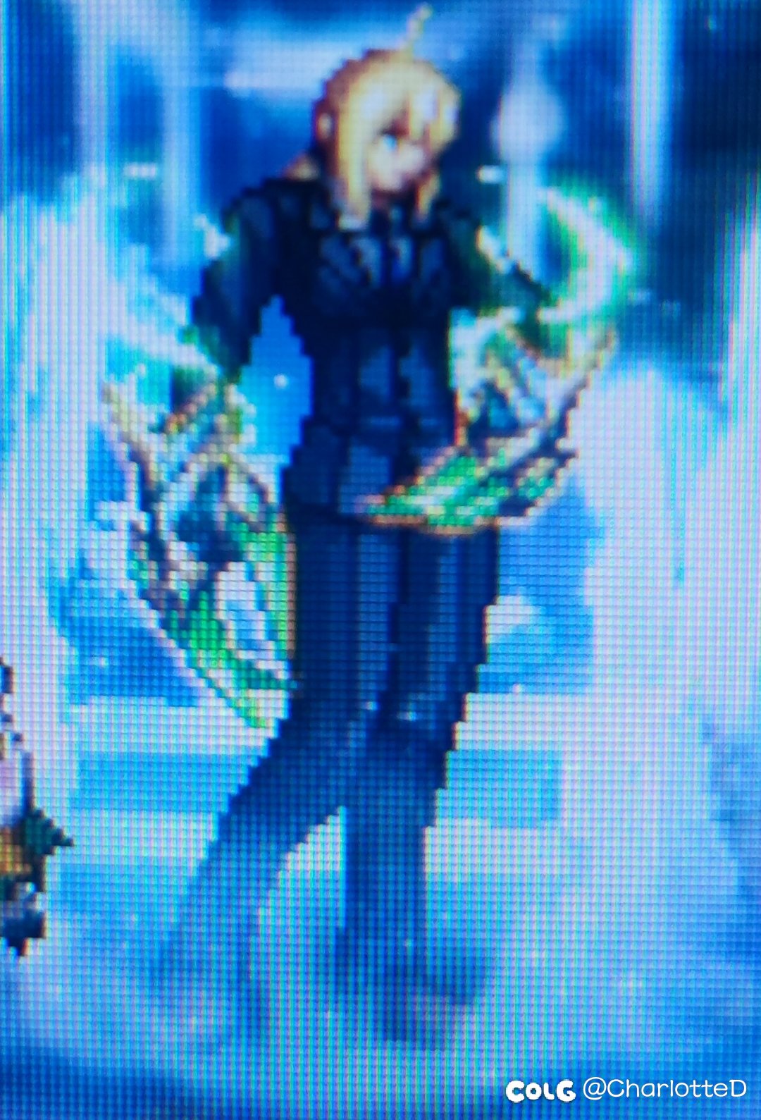 为啥女格斗的saber皮盖不住武器啊？1