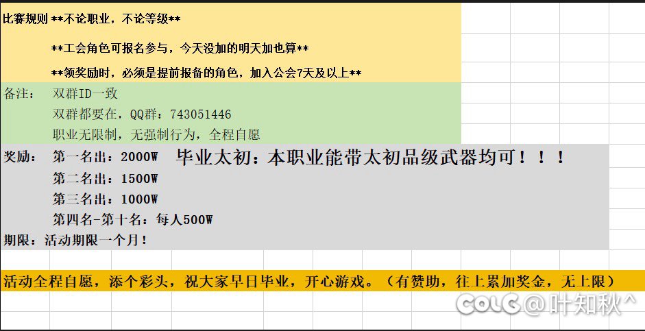 跨六小团体招人～迎新版本，助力太初。1