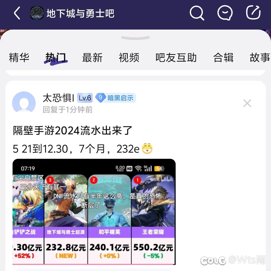 如何评价隔壁手游半年破230e流水，端游明年真有活路吗？1