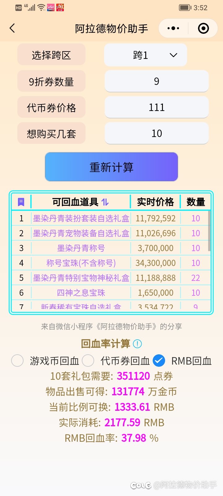 2025春节礼包回血率 跨五目前最高1