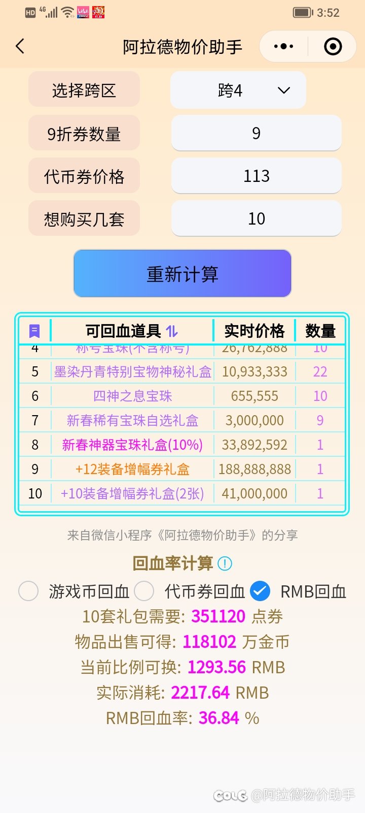 2025春节礼包回血率 跨五目前最高5