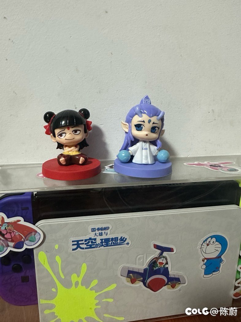 抖音福袋中了三个哪吒盲盒摆件1