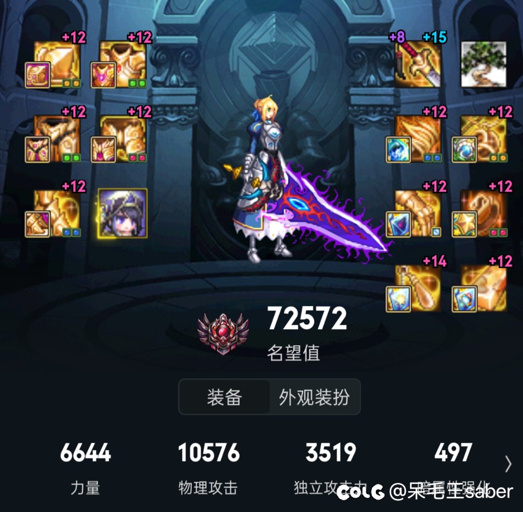 小号五个星辉了，要不要给大号剑宗换个制式钝器1
