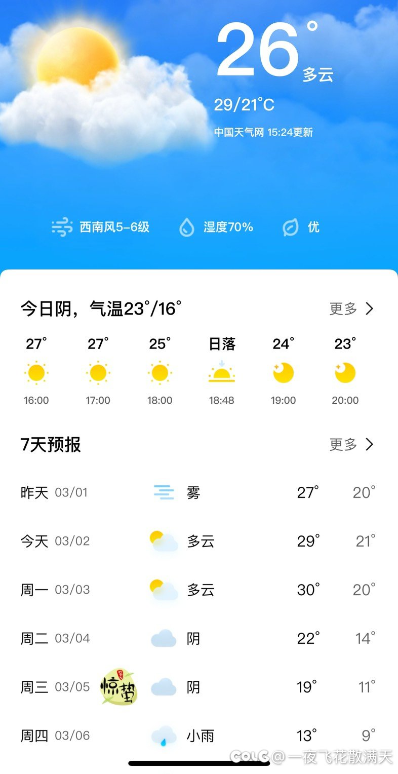捏麻麻地，这温度棉服可以晒了1