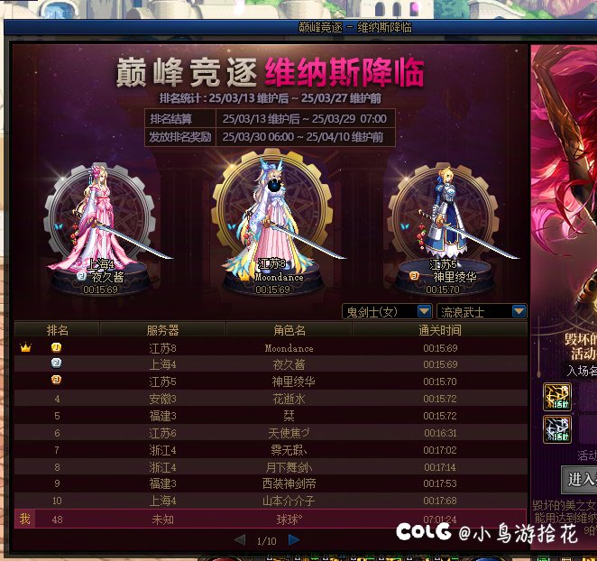 跨四维纳斯竞速昨天排第一的剑帝，今天第十一了1