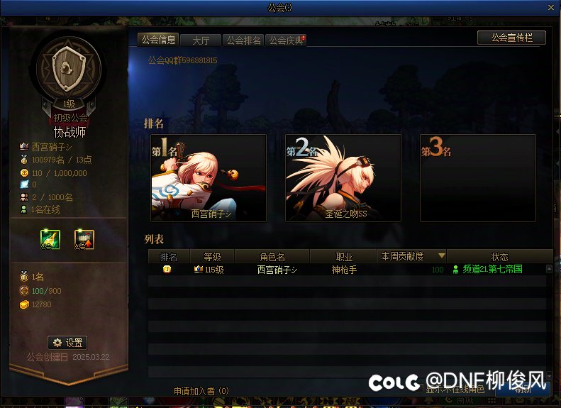 DNF跨二公会群收人2