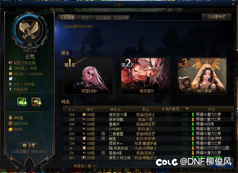 DNF跨二公会群收人4