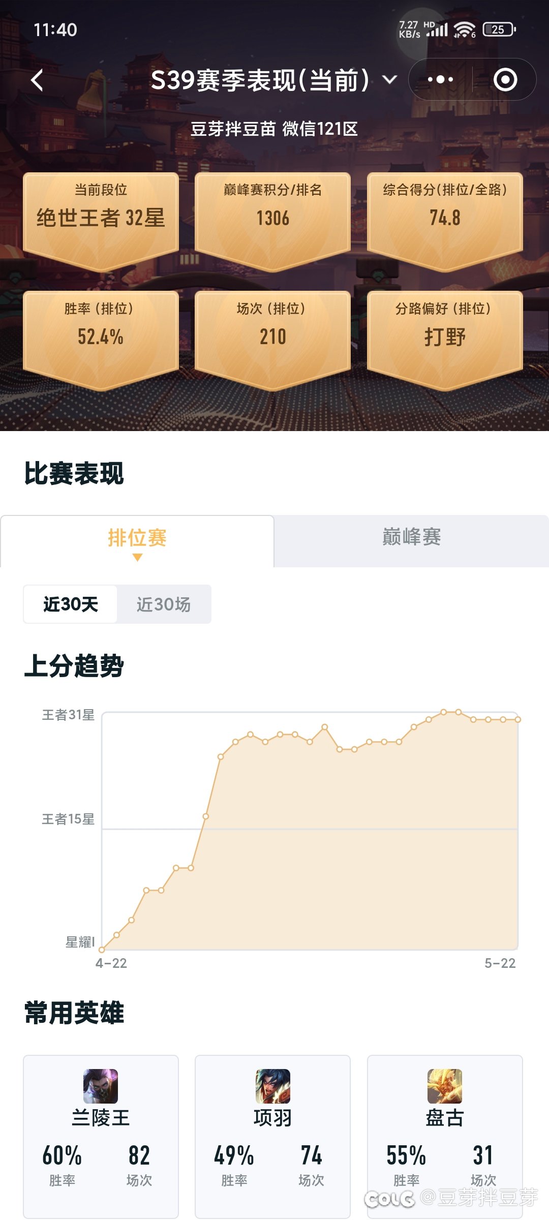 不得不说。王者卡的基本就是你的水平。。卡的真准1