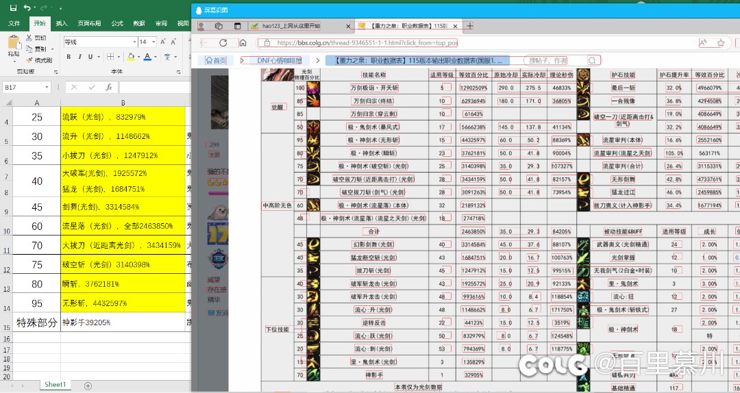 男鬼剑士技能数据表（已检查纠正）1