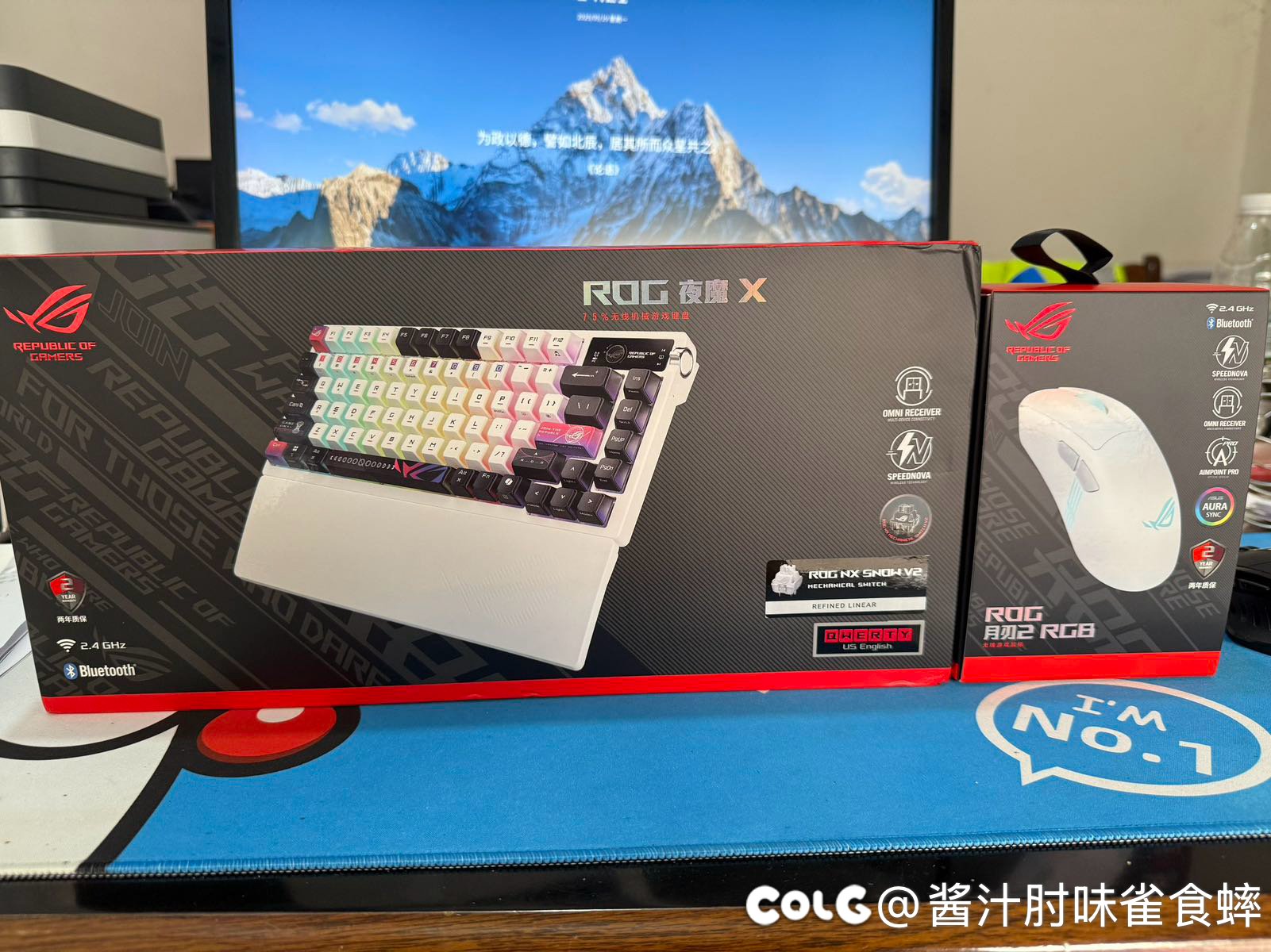 新键鼠到了，尝尝鲜。1