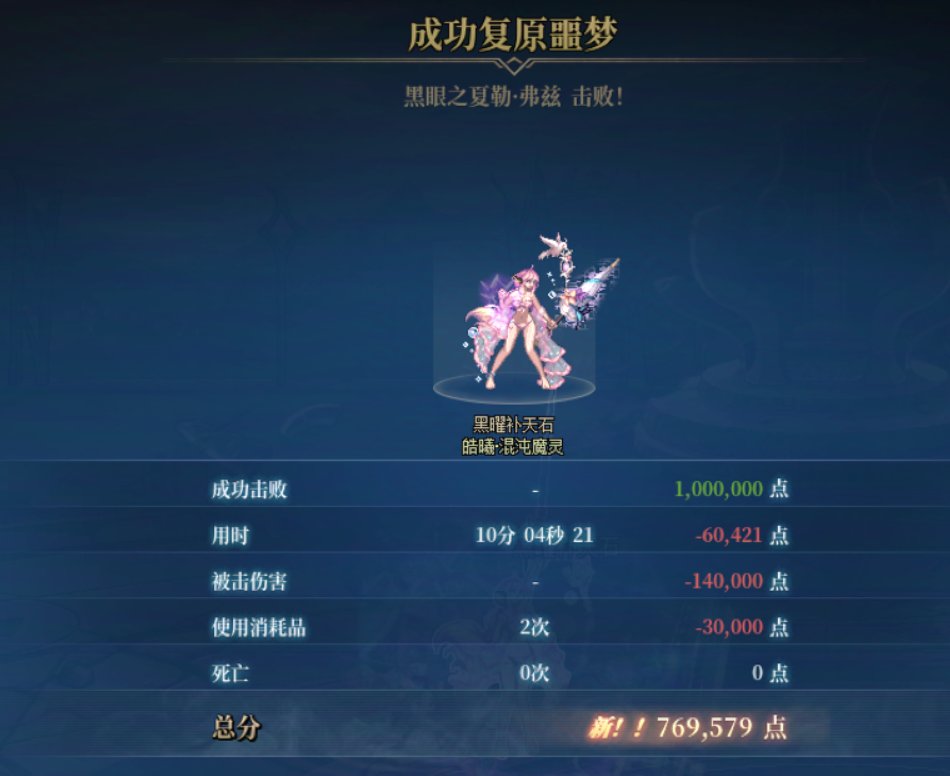 噩梦循环挑战通关成功～2