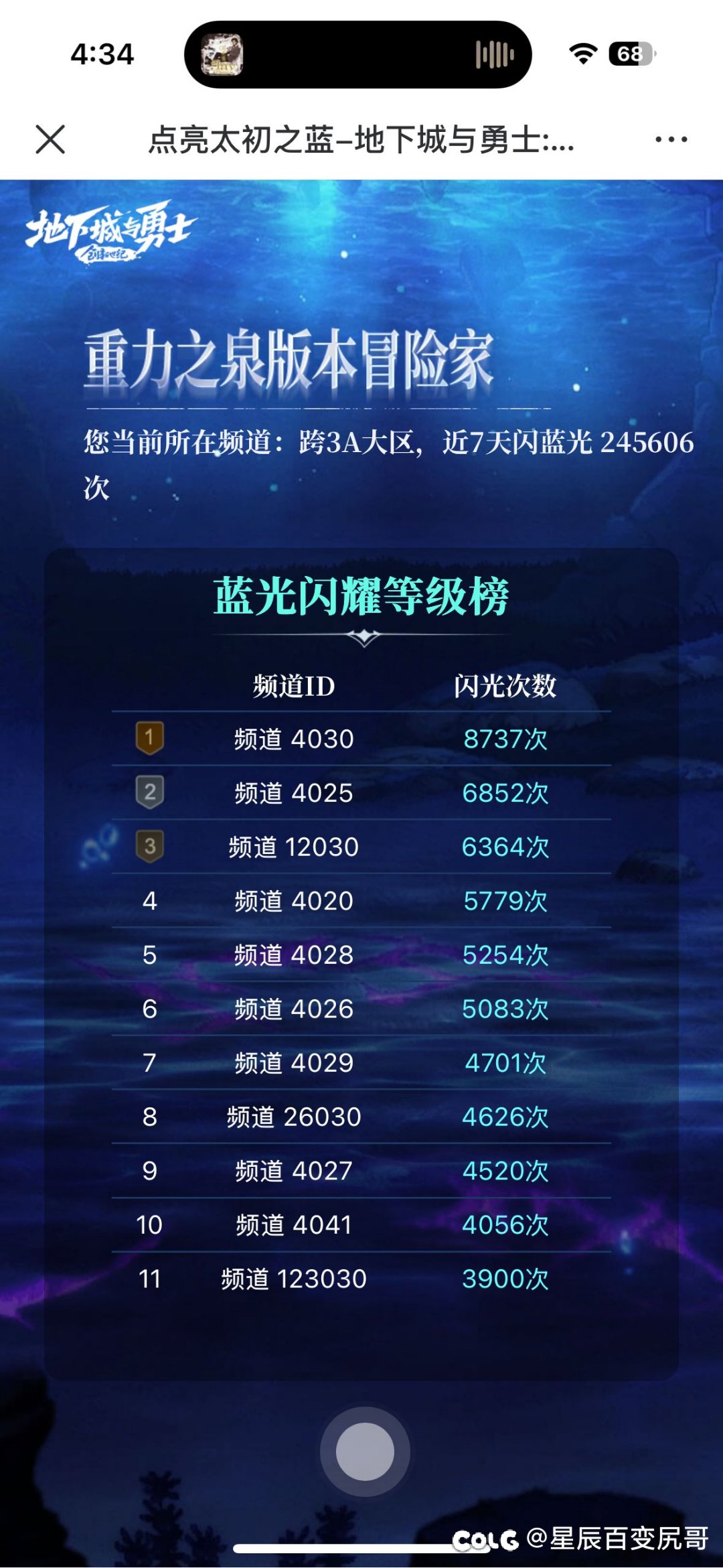 测试“欧皇”频道，跨三A1