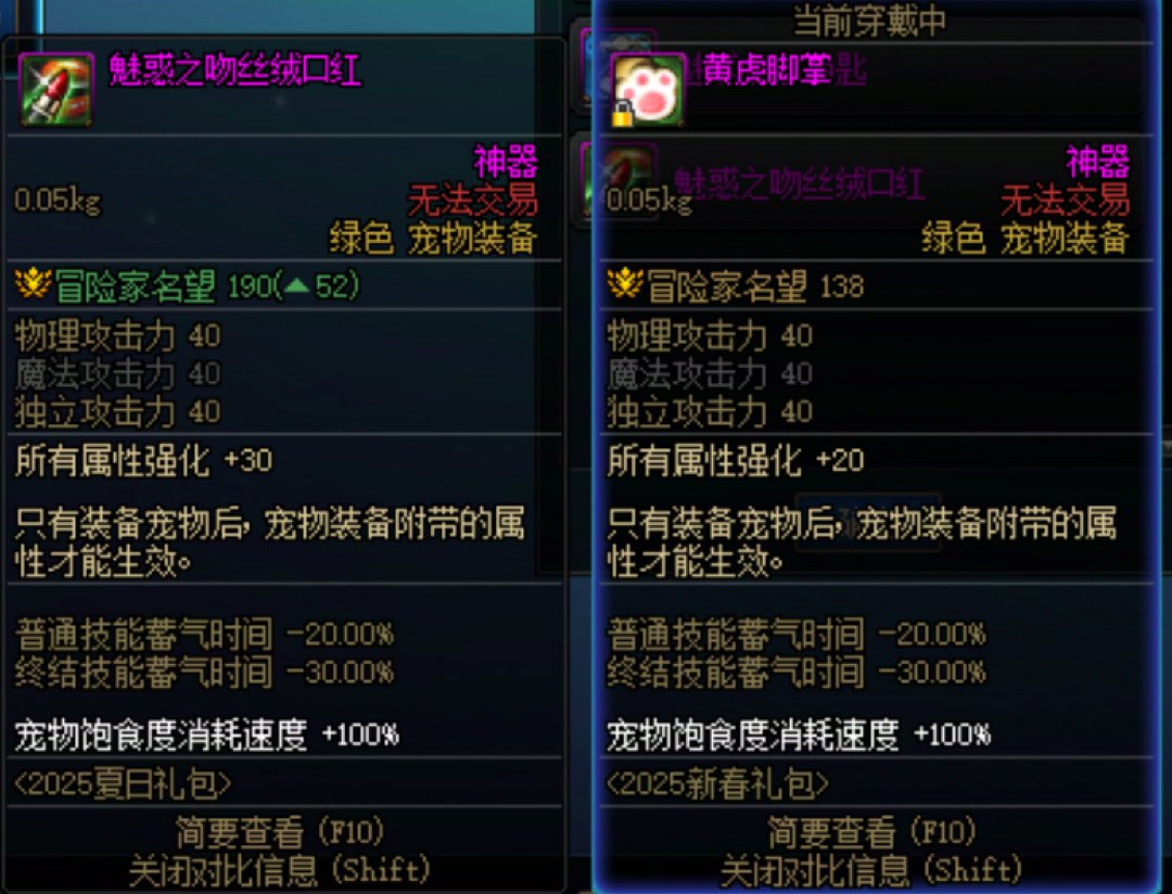 为了蓝绿宠物装备是否值得买一套夏日？2