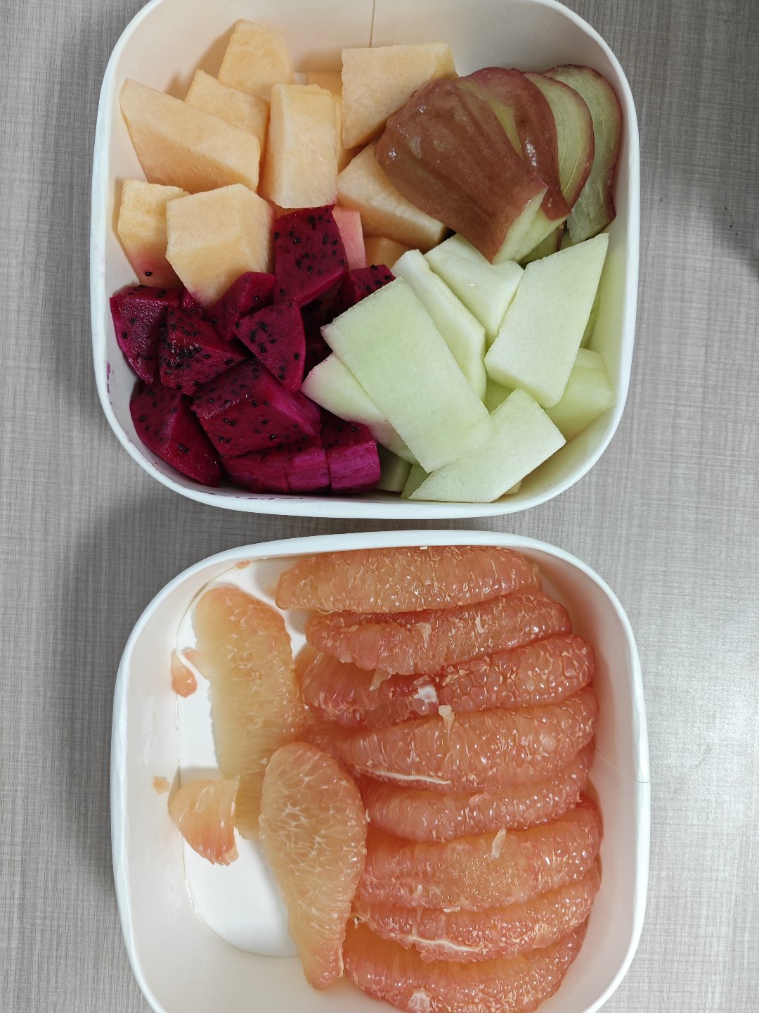 今天晚饭直接吃水果？1