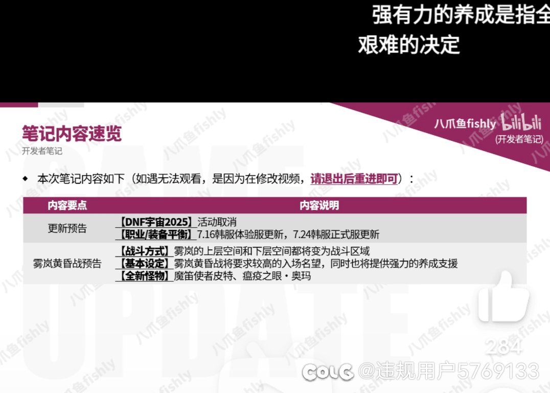 这个取消的dnf宇宙2025是什么相关的啊？为什么要取消？1