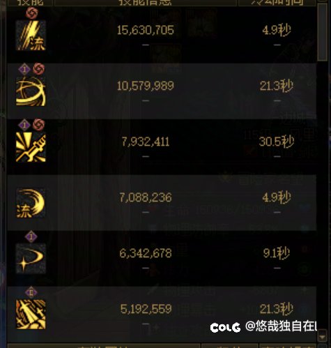 还有哪些职业的小技能秒伤这么高1