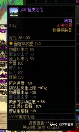 DNF各个节日礼包特色道具（回归玩家版）14