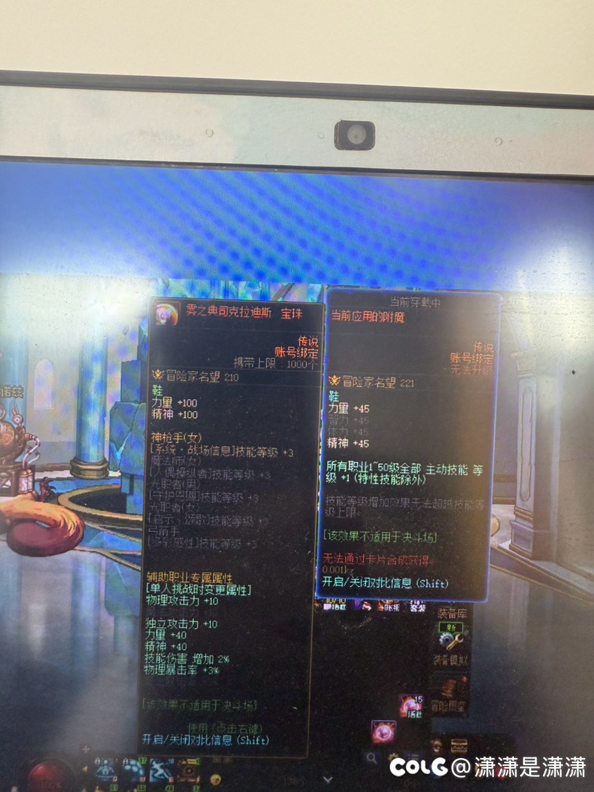 大佬们看一下这个协战师附魔需要换嘛1