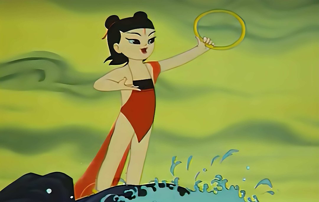 女法国庆套这个发型，跟79哪吒一模一样5