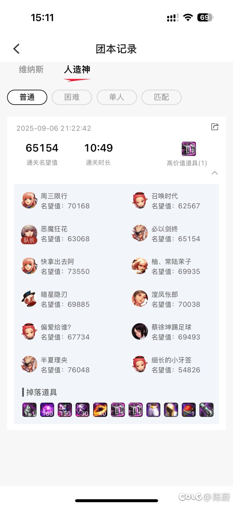 上周打了一下跨五的中低配人造神野团感觉还行2