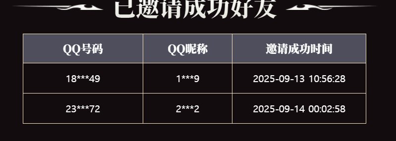 回归号签到一下应该就可以邀请成功了2