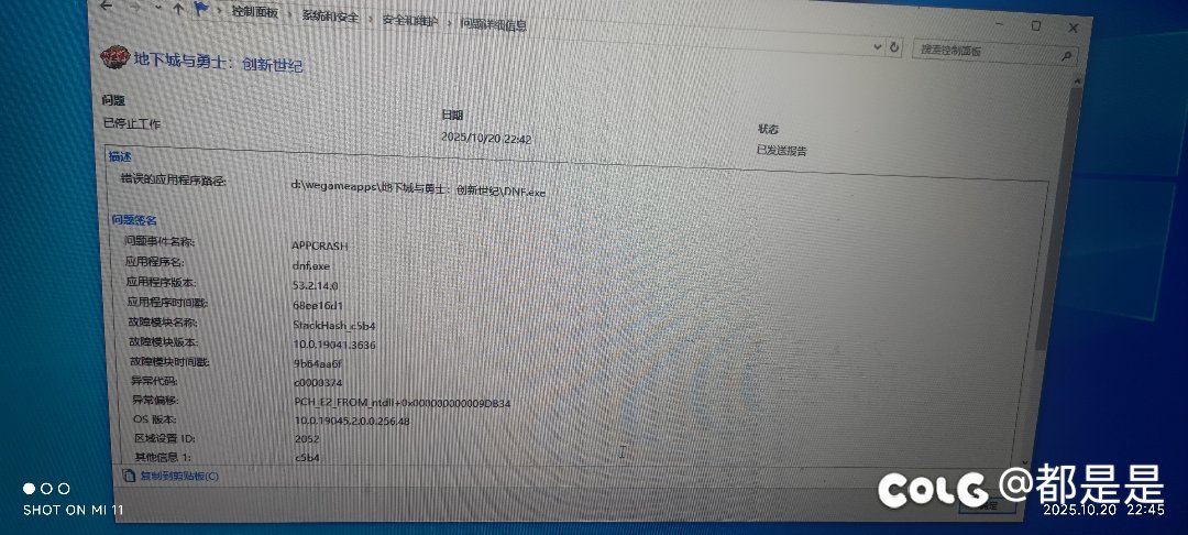 更换了系统，内存条，闪退依旧1