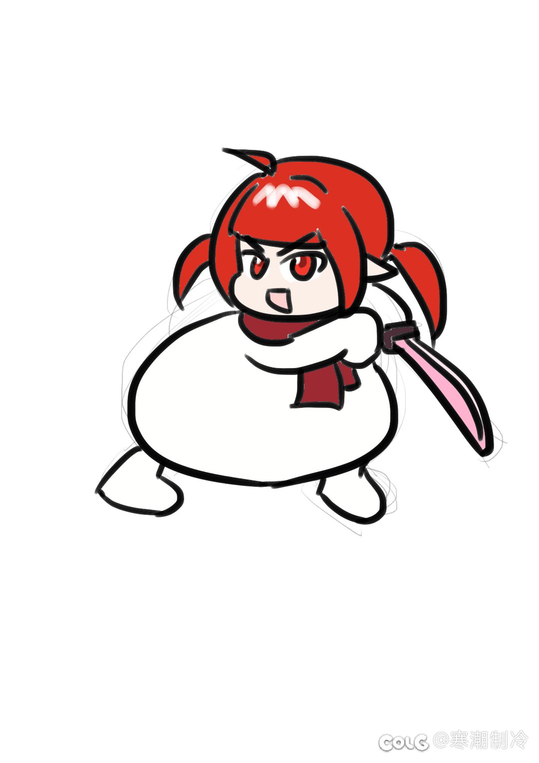 井盖:我已经参透了剑术，你输了（表情包绘制）4