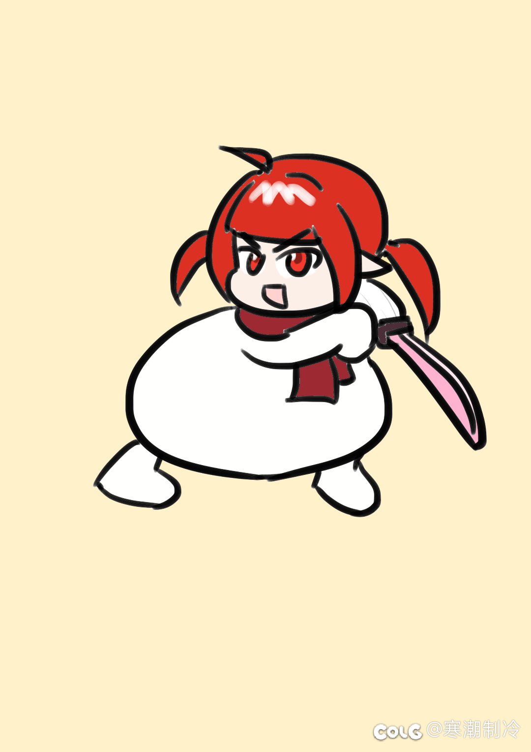 井盖:我已经参透了剑术，你输了（表情包绘制）5