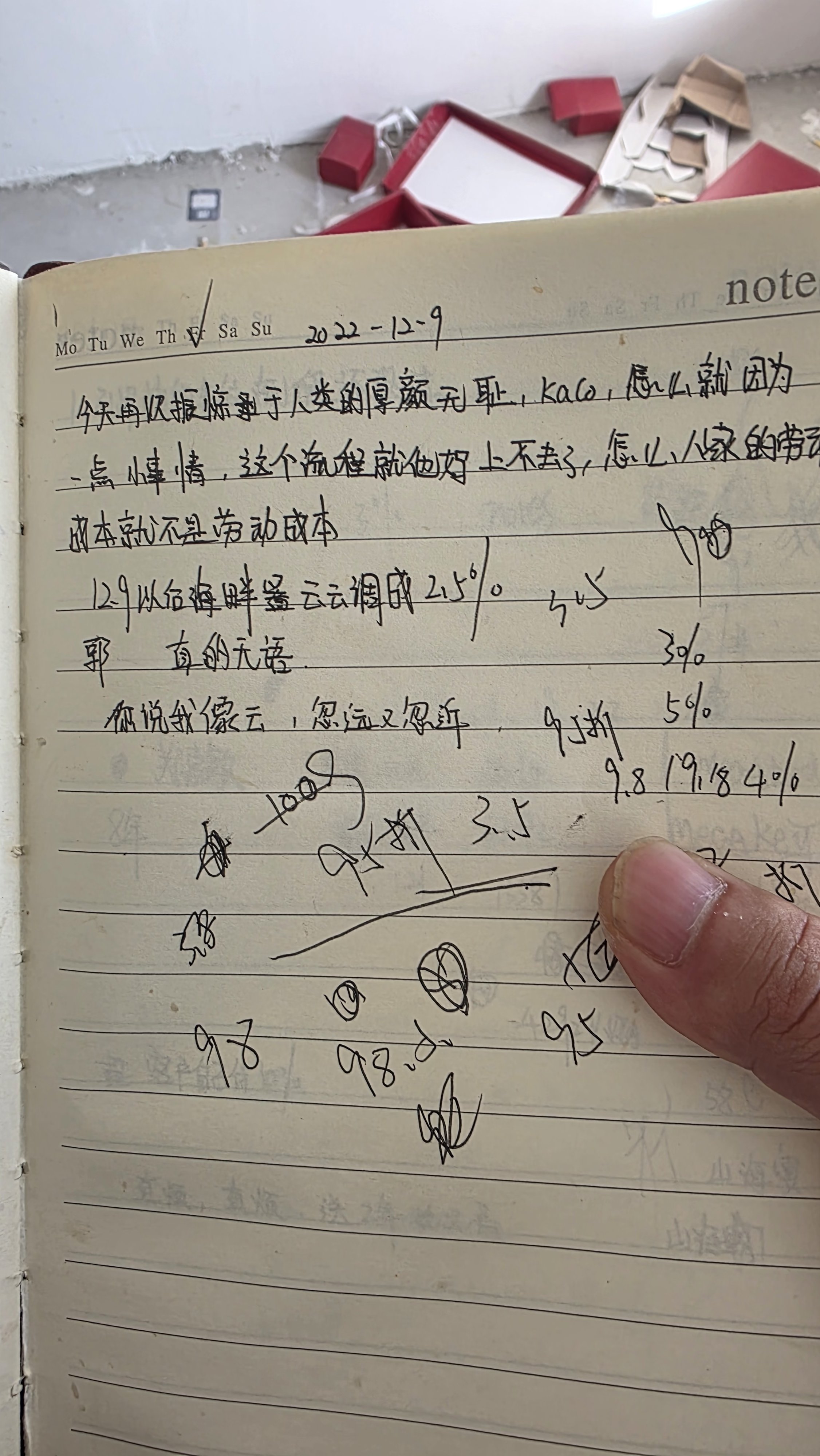 搬工地办公室发现一本笔记本2