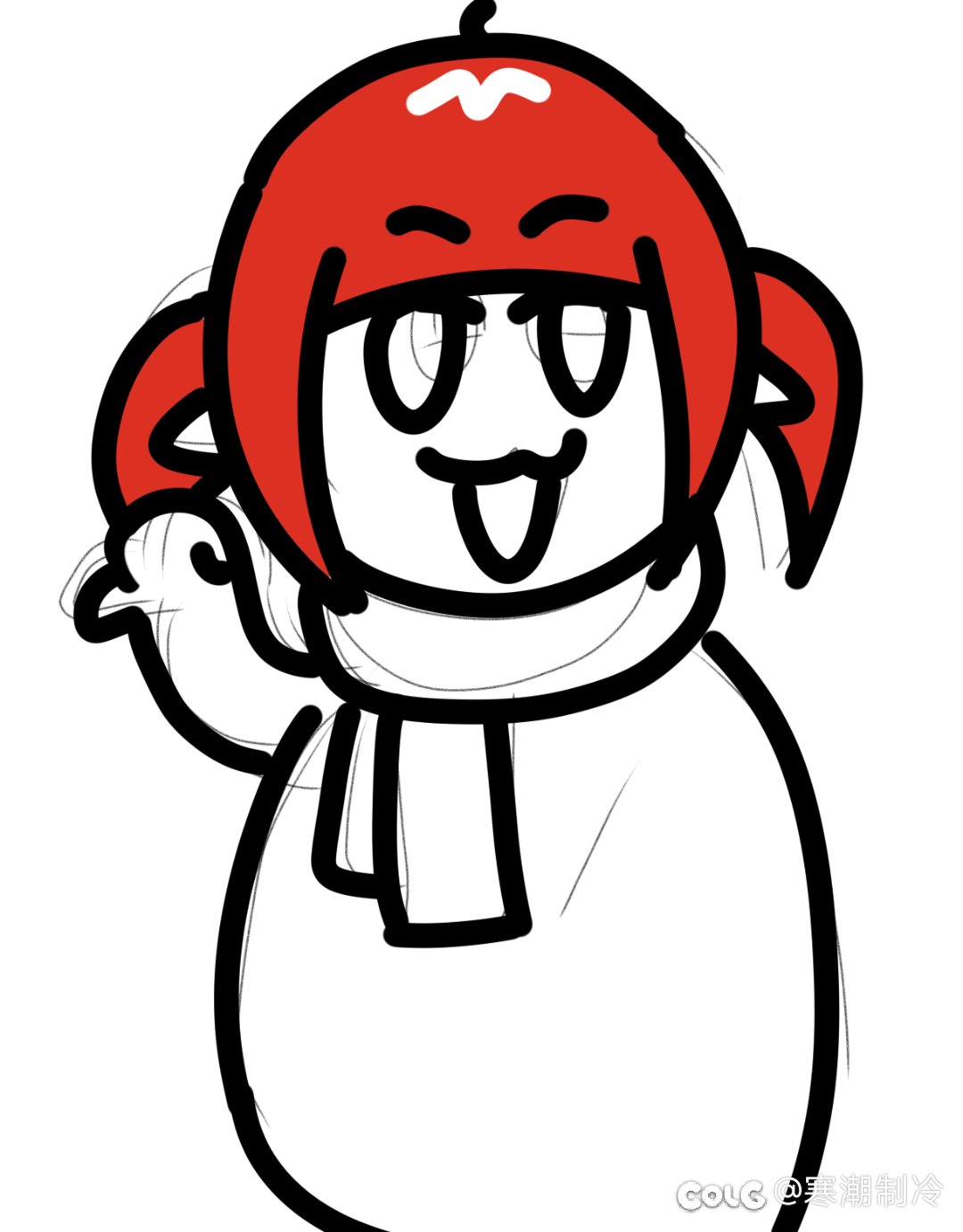 井盖:急了（表情包绘制）5