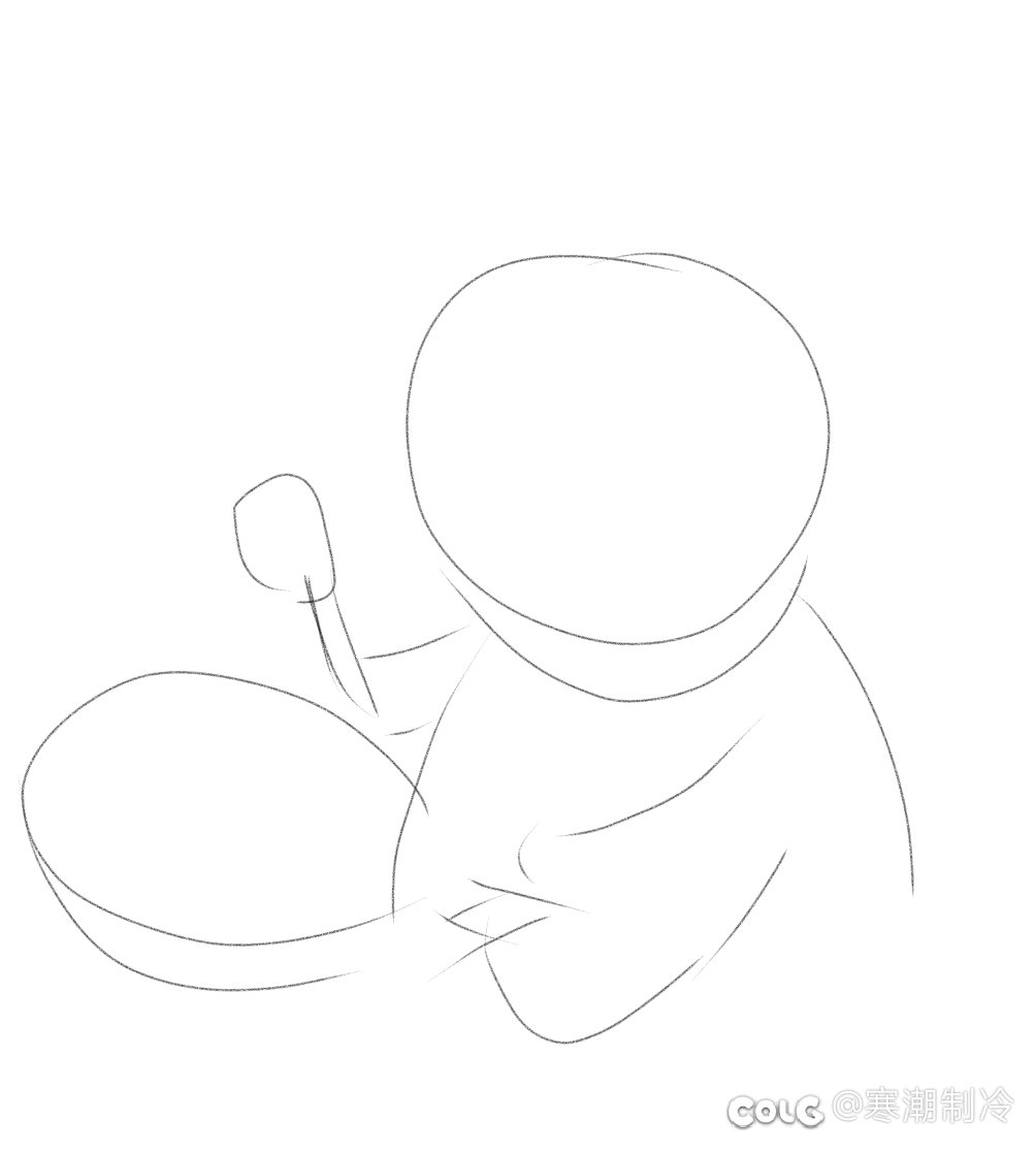 井盖:炒使你，小东西（表情包绘制）2