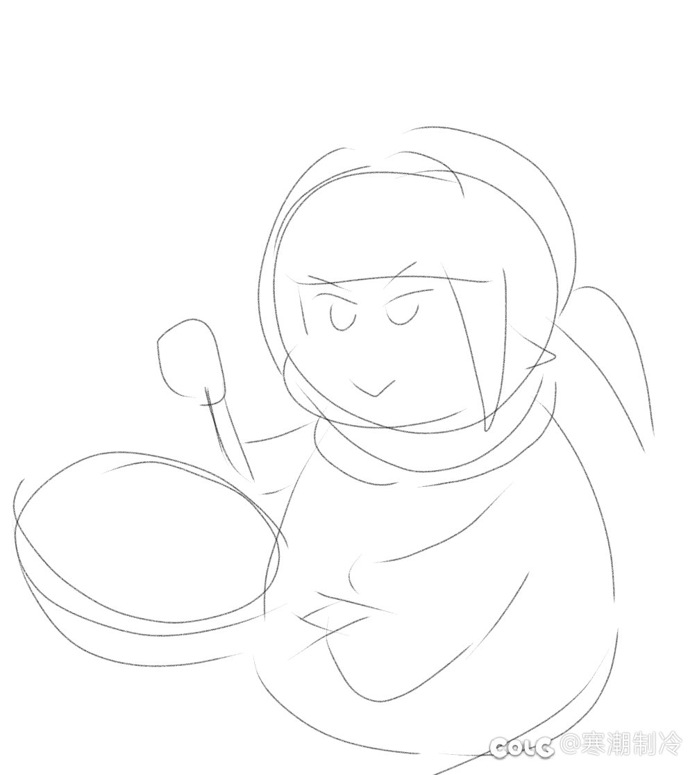 井盖:炒使你，小东西（表情包绘制）3