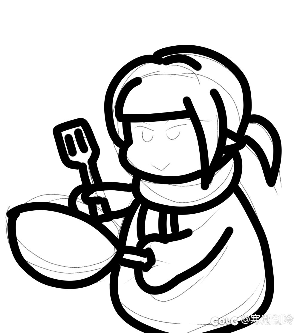 井盖:炒使你，小东西（表情包绘制）4