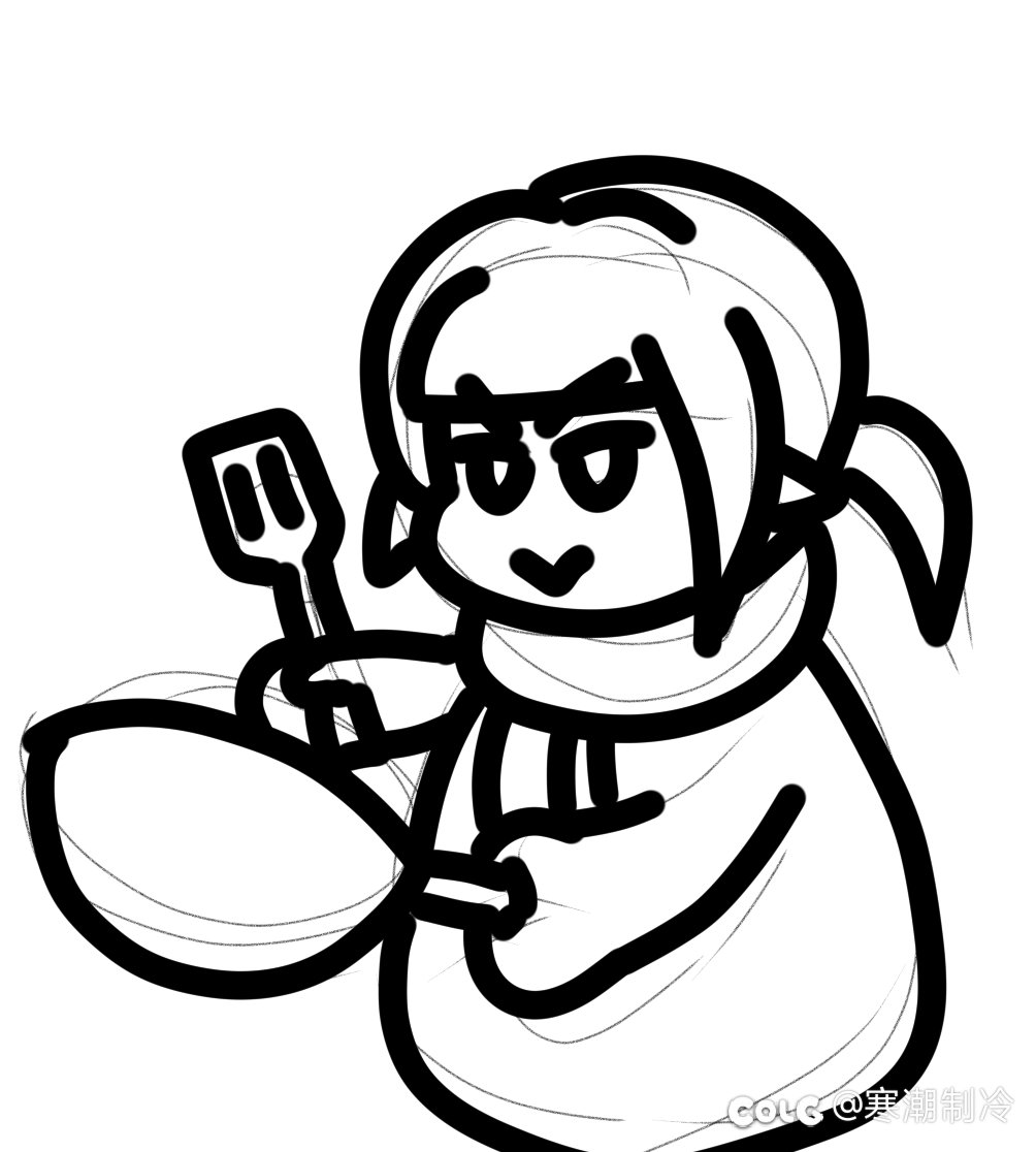 井盖:炒使你，小东西（表情包绘制）5